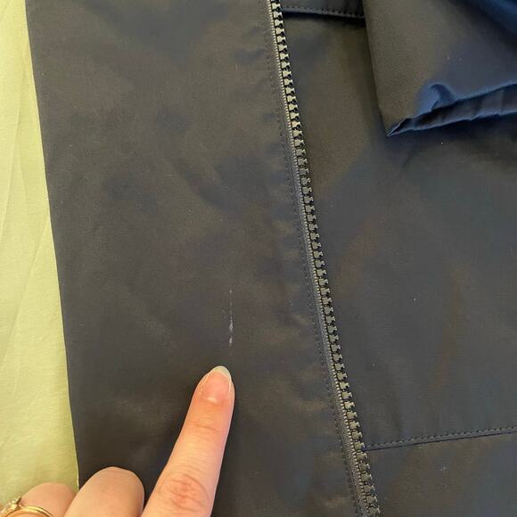 Sanyo Zip Up Rain Jacket Men's Small Black Hooded Mid Length Pockets PA234 - Picture 16 of 16